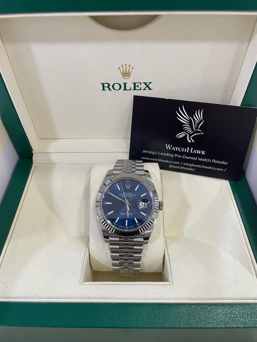 Rolex Datejust 41 — Ref. 126334 Blue Dial and White Gold