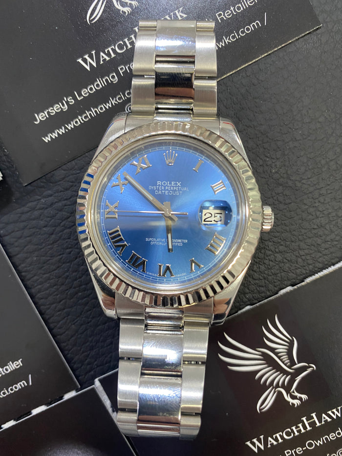 Rolex Datejust 36 — Ref. 126234 Blue Roman Jubilee