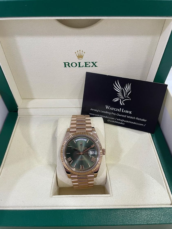 Rolex Day-Date 40 — Ref. 228235 Olive Everose Gold