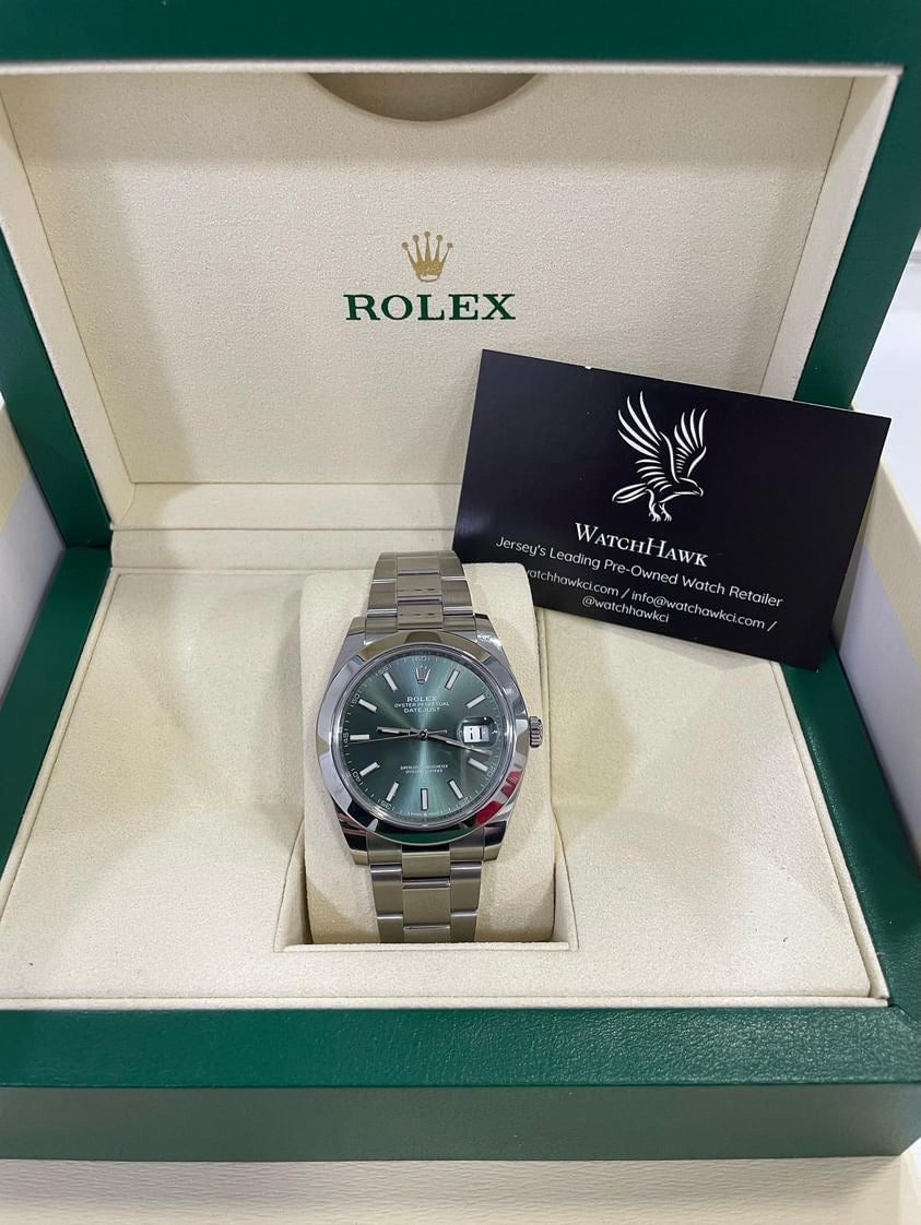 Rolex Datejust 41 — Ref. 126300 Mint Green Dial