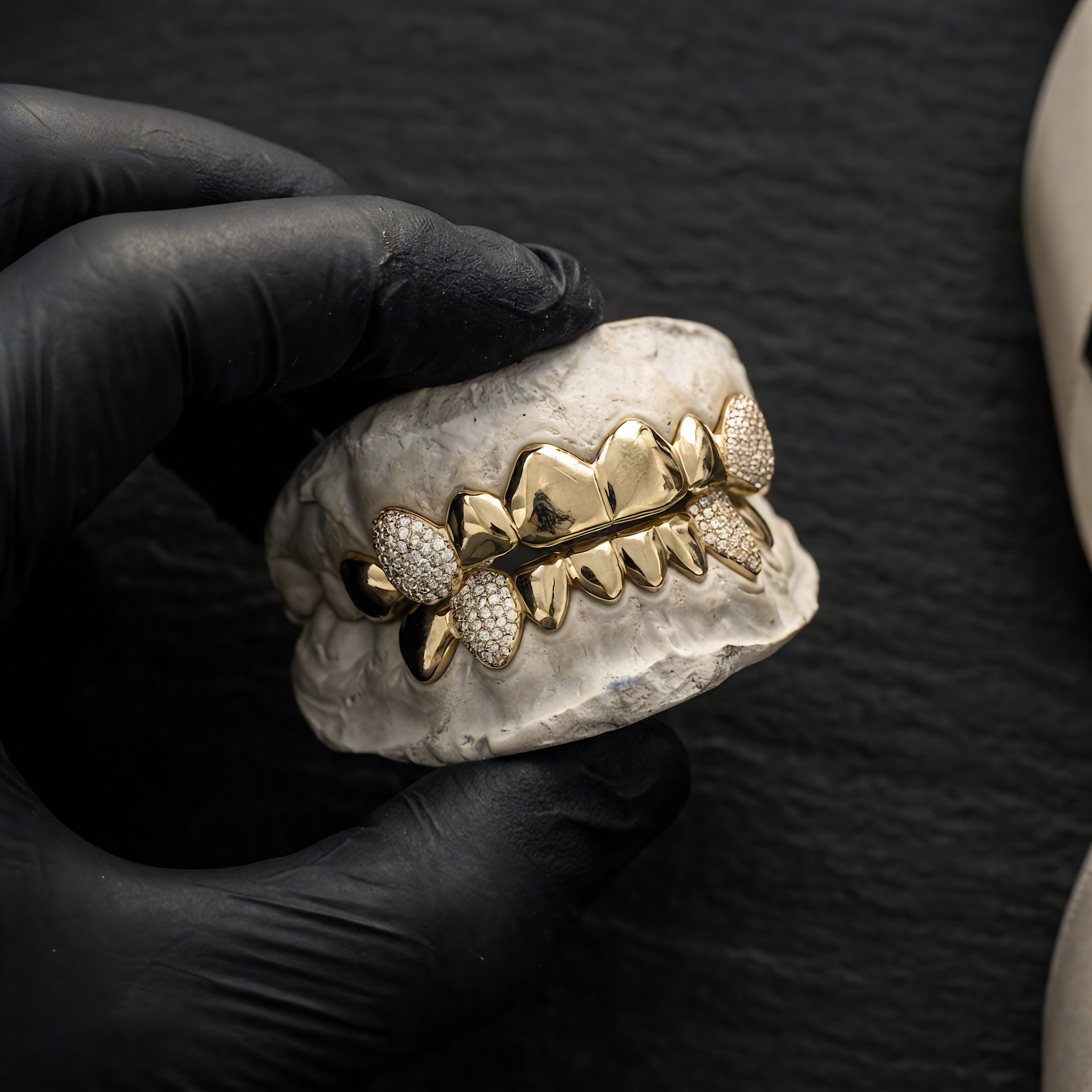Diamond & Gold Custom Grill — WatchHawk